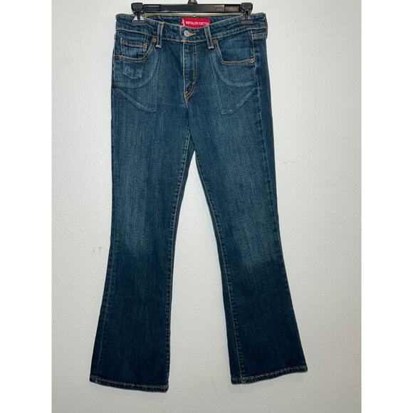 Levi's 518 Superlow Stretch Boot Cut 7 JR S Y2K - Picture 1 of 5